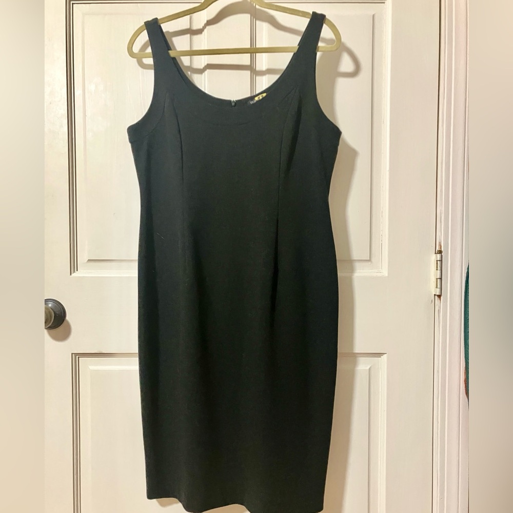 Eileen fisher silk lined sheath dress sz M